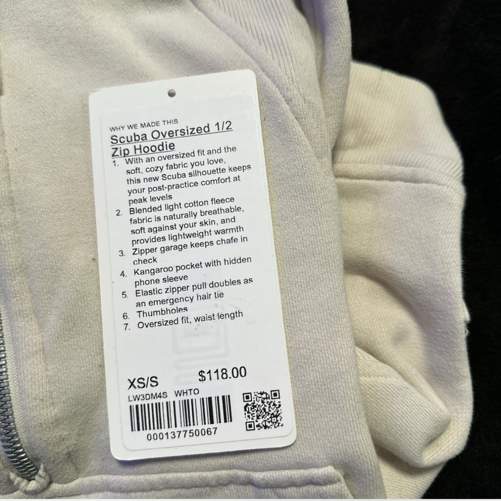 Scuba Oversized 1/2 Zip Hoodie